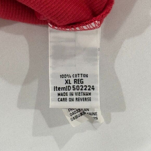 L.L.Bean Henley Long Sleeve Shirts Mens XL Bundle Gray Red Green Waffle Pristine - Picture 12 of 14